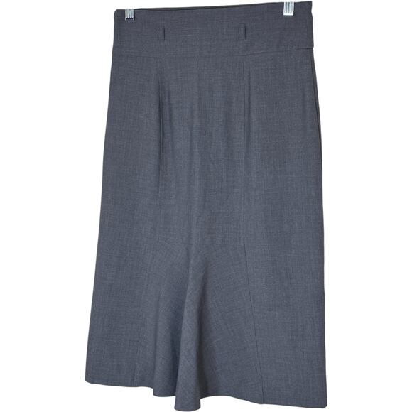 Worthington Womens Skirt Size 4 Blue Gray Trumpet Hem Career Stretch Lined - Picture 3 of 13